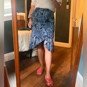 Parker Drew Floral Midi Skirt